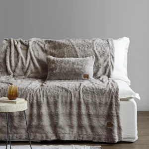 Κουβέρτα καναπέ 130x170 - Velure Cigar Beige