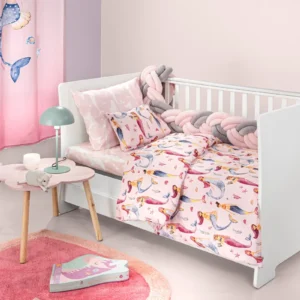 Σετ 3τμχ Βρεφικά Σεντόνια Merida Pink