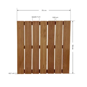Πάτωμα πλακάκι ντεκ εξωτερικού χώρου - 75x75cm