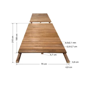 Σταθερός διάδρομος 0432 κουμπωτός 210x75x5,7 cm