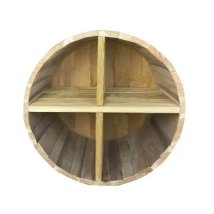 Ράφια από βαρέλι με 4 χωρίσματα - 56x38cm