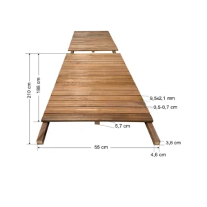 Σταθερός διάδρομος 0430 κουμπωτός 210x55x5,7 cm