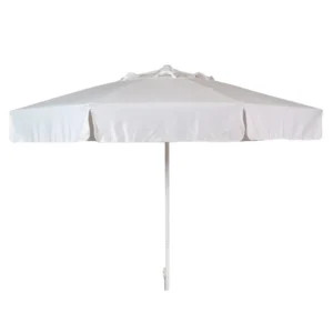 Ομπρέλα κήπου 300cm 8 ακτίνες Polyester Λευκό