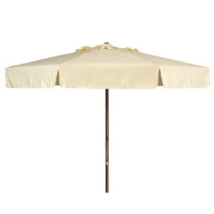Ομπρέλα κήπου 300cm 8 ακτίνες Polyester Μπεζ
