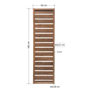 Ξύλινο διαχωριστικό καφασωτό 50x180cm