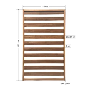 Ξύλινο διαχωριστικό καφασωτό 110x180cm