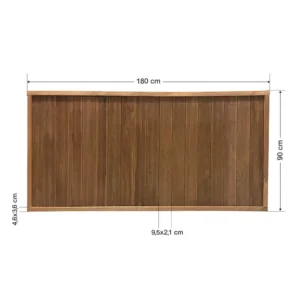 Ξύλινος φράχτης κλειστού τύπου 180x90cm