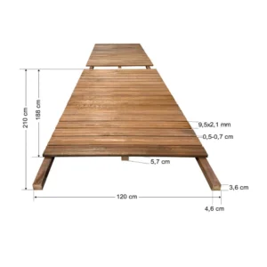 Σταθερός διάδρομος 0434 κουμπωτός 210x120x5,7 cm