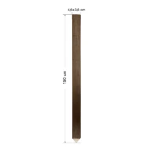 Σετ 10 τμχ πάσσαλοι δοκός 50106 4,6Χ3,6Χ150 cm με μύτη