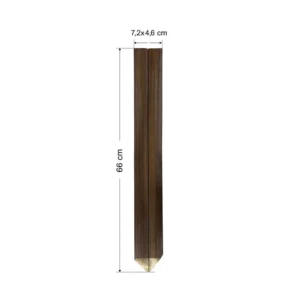 Σετ 10 τμχ πάσσαλοι δοκός 50110 7.2X4.6X66 cm με μύτη