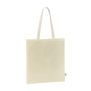 Cotton shopping bag with long handles
