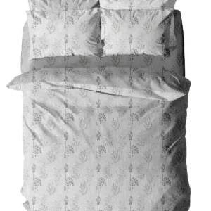 Παπλωματοθήκη Menta Εμπριμέ 400 Grey Μονή (170x250)