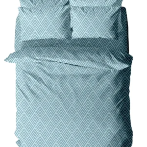 Παπλωματοθήκη Menta Εμπριμέ 500 Blue Μονή (170x250)