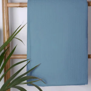 Κουβέρτα πικέ cotton Blue Μονή (165x265)