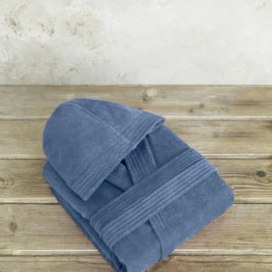 Μπουρνούζι με κουκούλα Zen - Medium - Shadow Blue