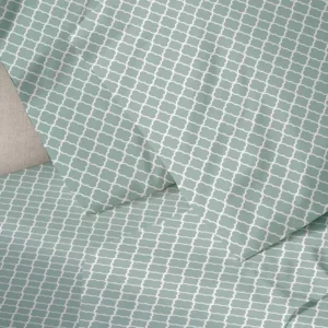 Παπλωματοθήκη Menta Εμπριμέ 530 Aqua Υπέρδιπλη (230x250)