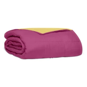 Κουβερλί percale μονόχρωμο Pink Μονό (160x220)