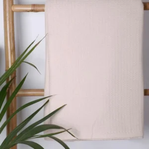 Κουβέρτα πικέ cotton Beige Μονή (165x265)