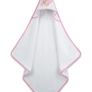Κάπα κεντητή Heart Pink 75x75