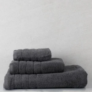 Πετσέτα πενιέ Dory 10 Dark Grey Σετ 3 τεμ.
