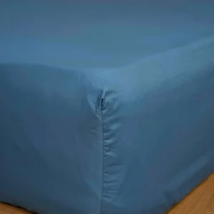 Κατωσέντονο Cotton Feelings με λάστιχο 104 Blue Μονό (100x200+30)