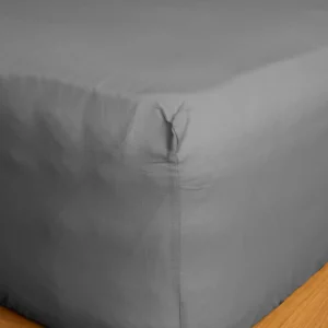 Κατωσέντονο Cotton Feelings με λάστιχο 107 Dark Grey Μονό (100x200+30)