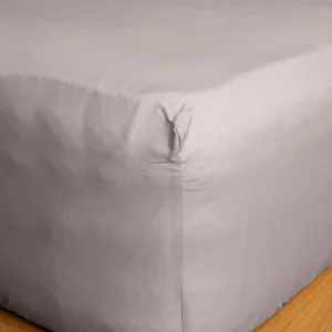Κατωσέντονο Cotton Feelings με λάστιχο 106 Light Grey Ημίδιπλο (120x200+30)
