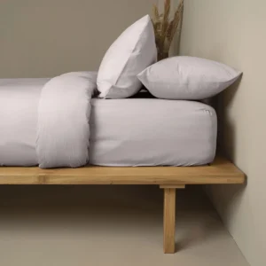 Σεντόνι Cotton Feelings φλατ 106 Light Grey Μονό (165x270)