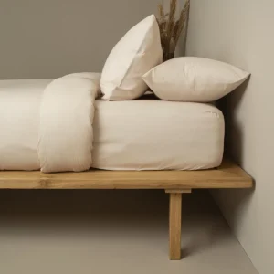 Σεντόνι Cotton Feelings φλατ 109 Sand Μονό (165x270)