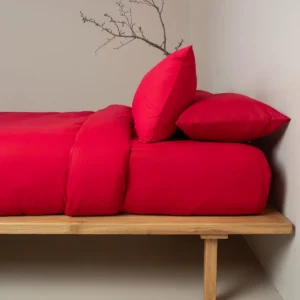 Σεντόνι Cotton Feelings φλατ 113 Red Υπέρδιπλο (235x270)
