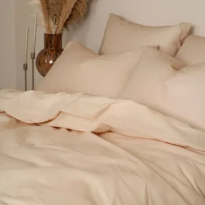 Σετ Σεντόνια Cotton Feelings 110 Beige Μονό (165x270)