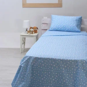 Σετ Σεντόνια cotton feelings 22 blue Μονό (165x270)