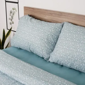 Σετ Σεντόνια Cotton Feelings 920 Aqua Μονό με λάστιχο(105x205+30)
