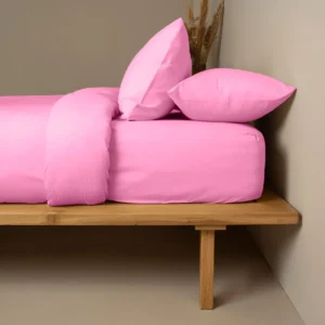 Σετ Σεντόνια Cotton Feelings 112 Fuchsia Υπέρδιπλο με λάστιχο (170x205+30)