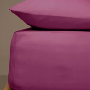 Κατωσέντονο Menta με λάστιχο 10 Mauve Υπέρδιπλο (180x200+25)