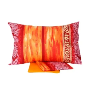 Σετ Σεντόνια Cotton Feelings εμπριμέ 4136 Orange Μονό (160x260)