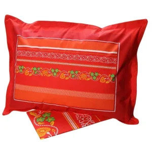 Σετ Σεντόνια Cotton Feelings εμπριμέ 4674 Red Μονό (160x260)
