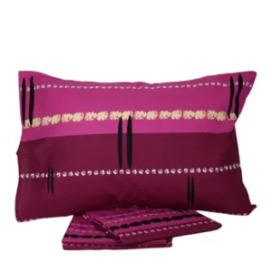 Σετ Σεντόνια Cotton Feelings εμπριμέ 2021 Mauve Υπέρδιπλο (220x260)
