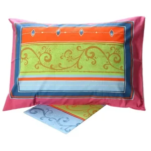 Σετ Σεντόνια Cotton Feelings εμπριμέ 9804 Pink Υπέρδιπλο (220x260)