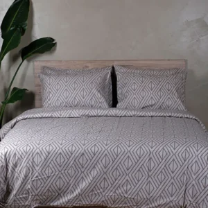 Παπλωματοθήκη Cotton Feelings 2042 Grey Υπέρδιπλη (230x250)