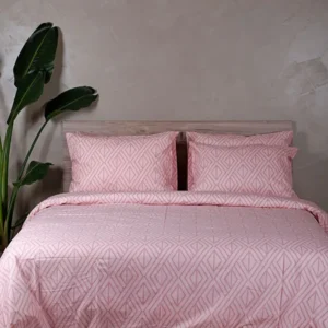 Παπλωματοθήκη Cotton Feelings 2042 Pink Υπέρδιπλη (230x250)