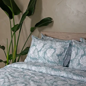 Σετ Σεντόνια Cotton Feelings 2038 Aqua Μονό με λάστιχο(105x205+30)