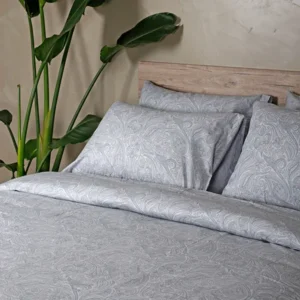 Σετ Σεντόνια Cotton Feelings 2040 Grey Διπλό με λάστιχο (150x205+30)