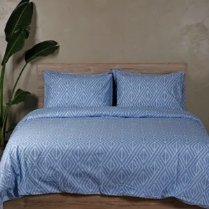 Σετ Σεντόνια Cotton Feelings 2042 Blue King Size (260x270)