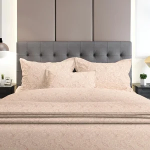 Σετ Σεντόνια Flannel 2040 Pink Διπλό με λάστιχο (150x205+30)