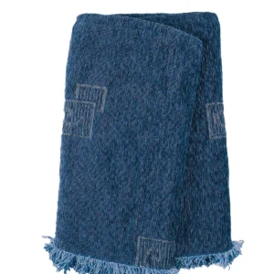 Ριχτάρι Σενίλ Ζακάρ Box Blue Τριθέσιο