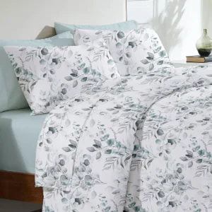 Σετ Σεντόνια Menta Εμπριμέ 560 Grey Υπέρδιπλο (235x250)