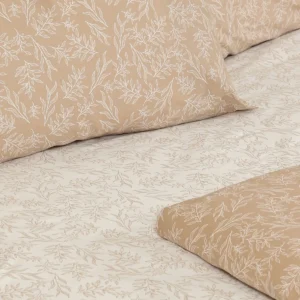 Σετ Σεντόνια Cotton Feelings 2052 Beige Μονό με λάστιχο(105x205+30)