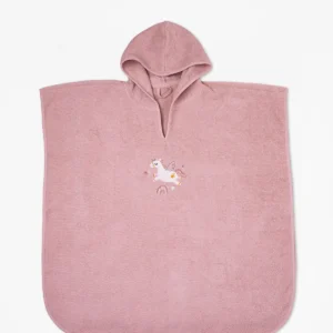 Fluffy Κεντητό Πόντσο Powder one size