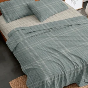 Σετ Σεντόνια Flannel 2066 Grey Υπέρδιπλο με λάστιχο (170x205+30)